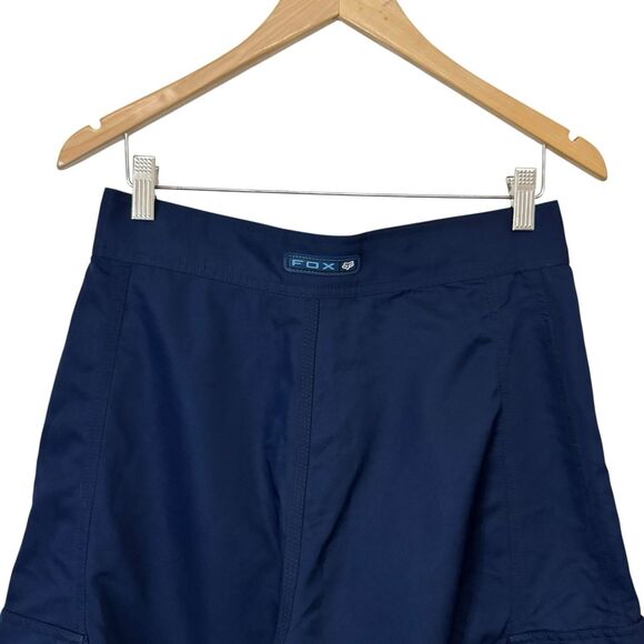 Fox Racing Mens Size 30 Swim Board Shorts Cargo Blue Black Colorblock - Picture 10 of 13